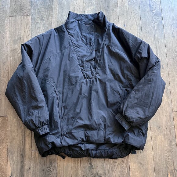 Free People Movement Faye Puffer Pullover Jacket Black Oversized Size XS - Picture 2 of 9